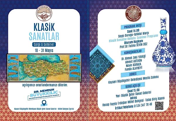 18-31 MAYIS 2024  KAYSERİ SERGİ VE SEMİNER
